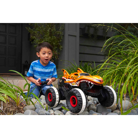 Hot Wheels Monster Trucks Unstoppable Tiger Shark Remote Control Vehicle